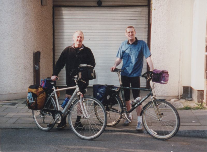 Rolf und Stefan am Startpunkt der Radtour