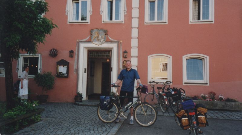 Stefan bei Ankunft Klosterbräu