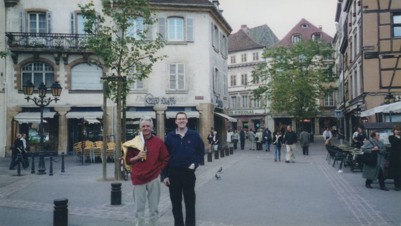 Ludwig und Stefan bei Stadtbummel in Colmar