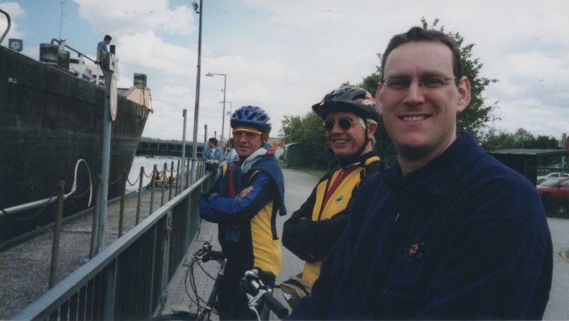 Heinz, Ludwig und Stefan am Rhein