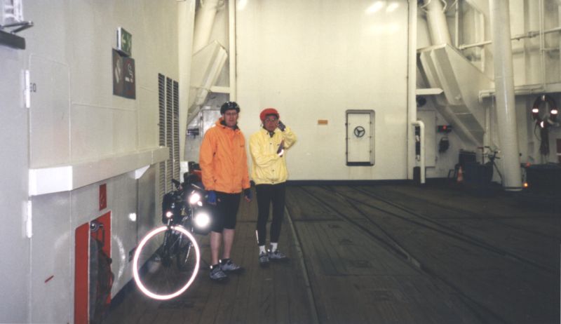 Stefan und Ludwig auf Fähre nach Rostock