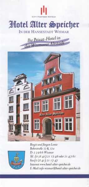 Hotel Alter Speicher in Wismar