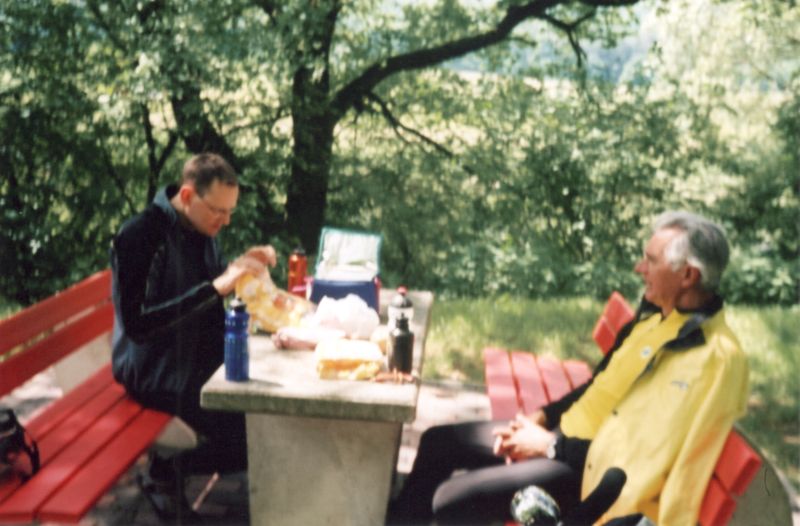 Stefan und Ludwig bei Rast Stefan und Ludwig bei Rast